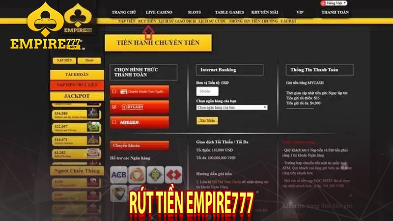 rút tiền EMPIRE777